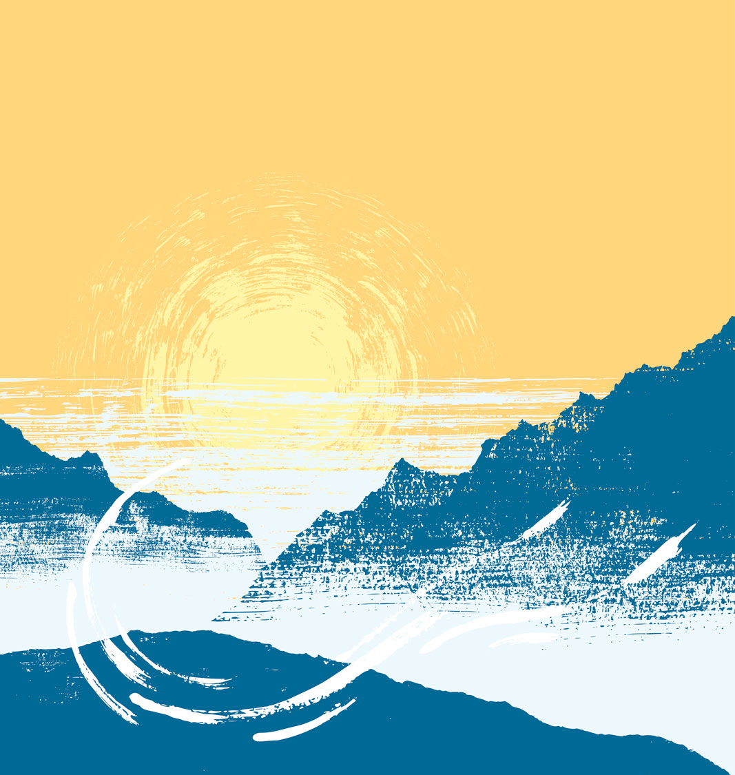 Illustration d'une montagne / la terre